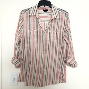 Urban outfitters Stripe Button Down Top